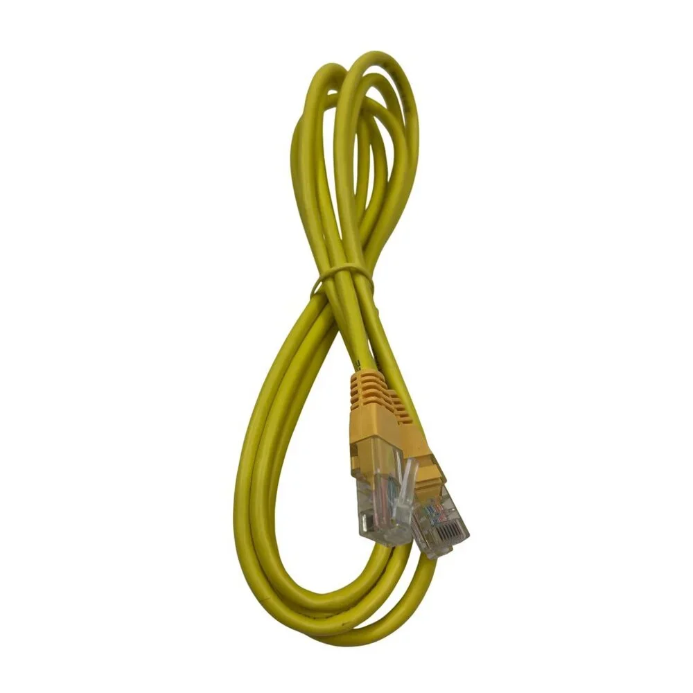 Yellow Ethernet Cable With RJ45 Connectors 6ft CAT5 Network Patch Cord 9m